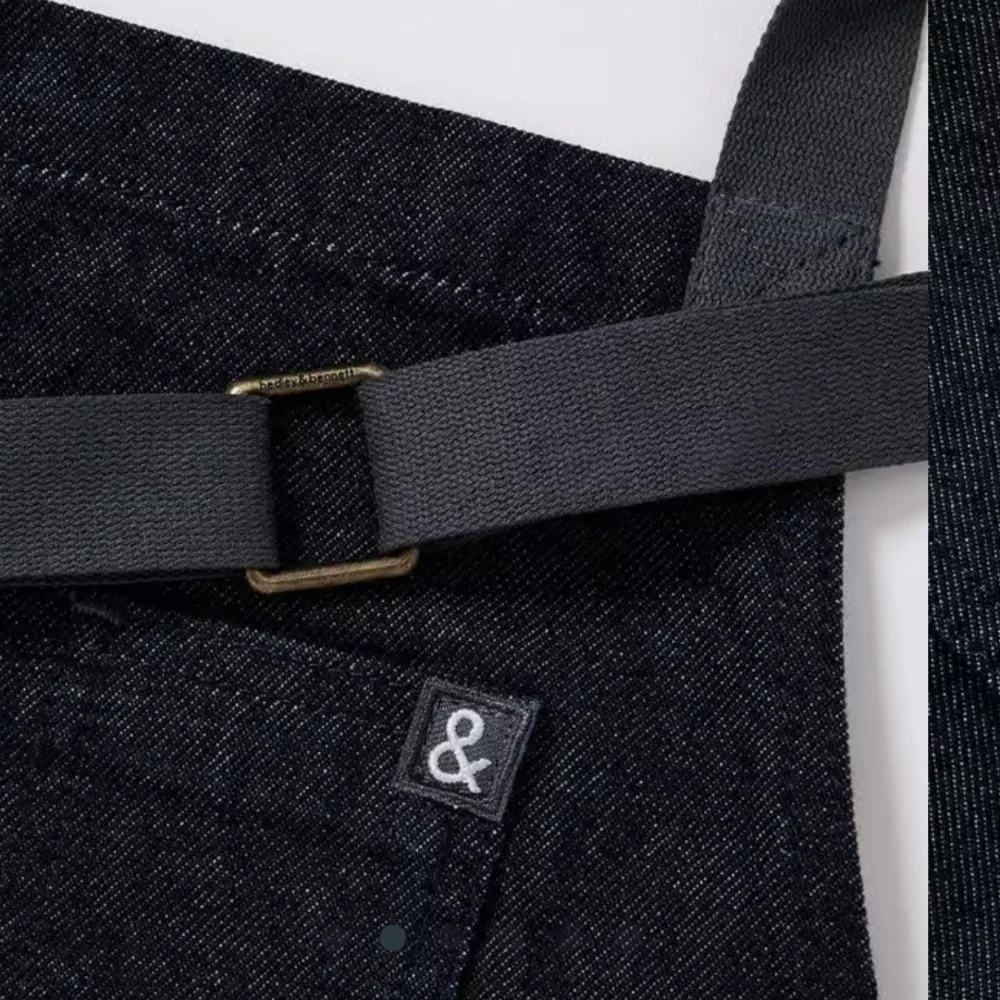 Adjustable Navy Denim Kitchen Big Jack Apron
